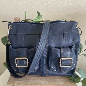 TIGNANELLO 100% LEATHER TRAVEL/EVERY DAY ADJUSTABLE CROSSBODY/SHOULDER B…